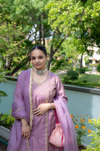 Meher Lavender Festive Suit Set