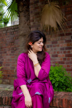 Gulnaar Magenta Suit Set