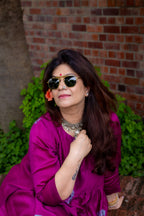 Gulnaar Magenta Suit Set