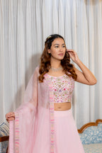 Right View of Elara Rose Lehenga Set.