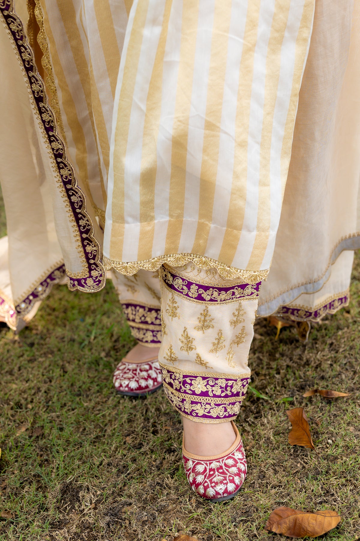 Bottom focus view of Afreen Suit set.