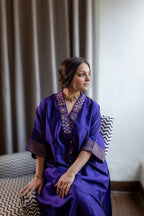 Front close up view of Zehra Reet Kurta Set.