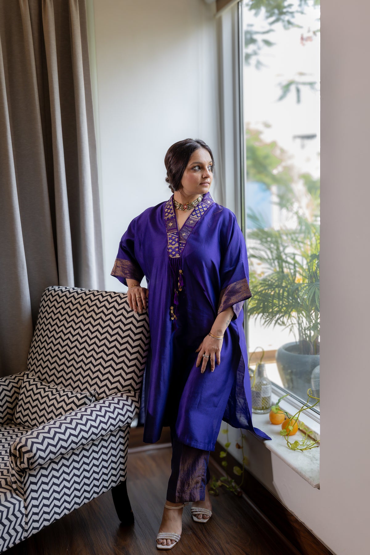 Front view of Zehra Reet Kurta Set.