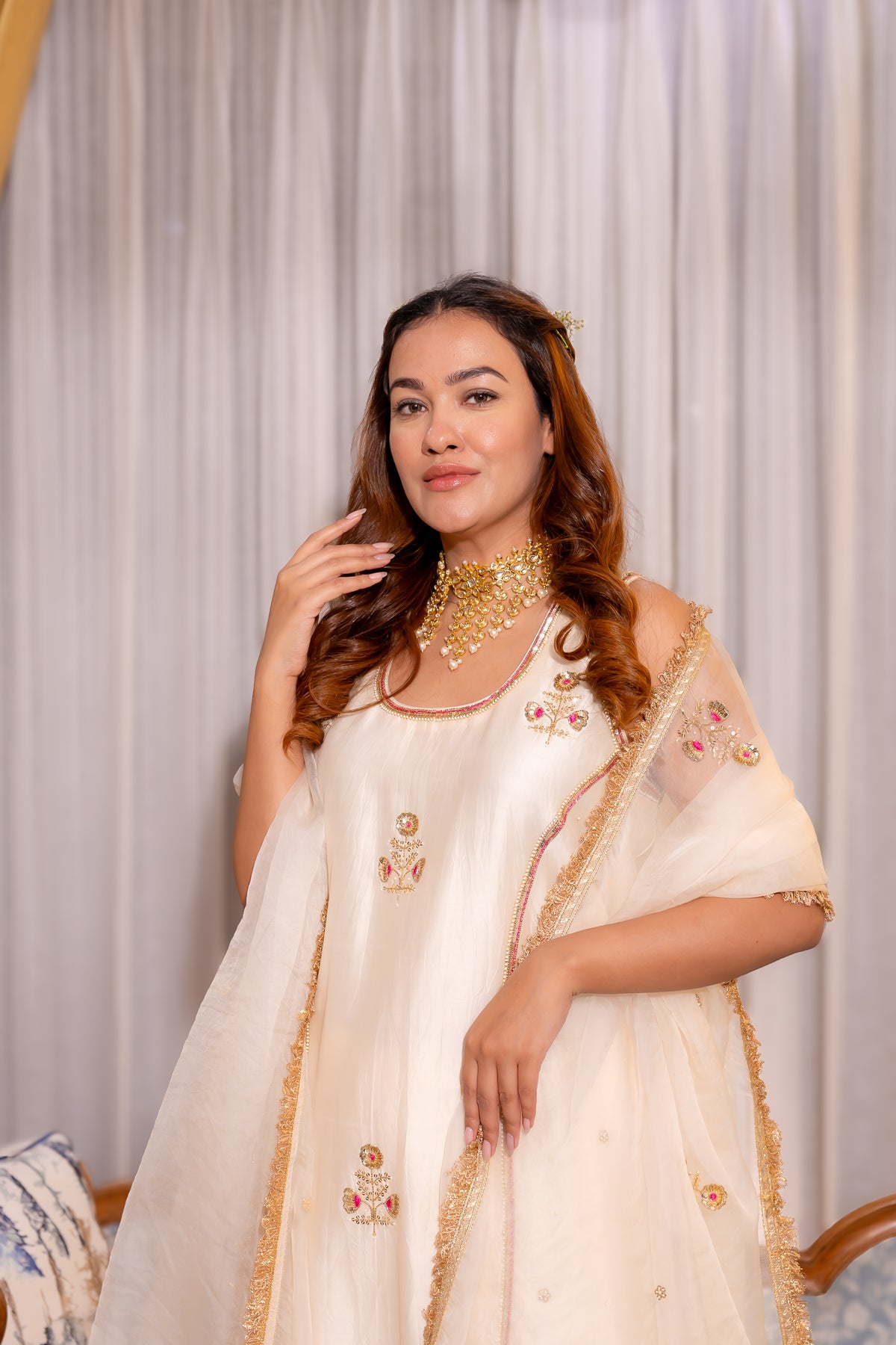 shayra ivory kurta set